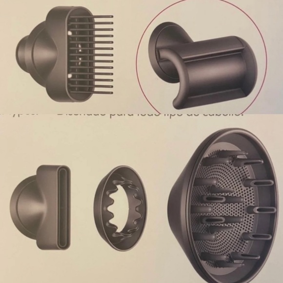 Dyson Accessories Five Attachments For Dyson Supersonic Hair Dryer